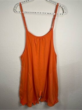 Chelsea & Violet Vibrant Orange Sleeveless Tank Boho Summer Coverup Onesie